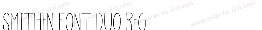 Smithen Font Duo Reg字体转换